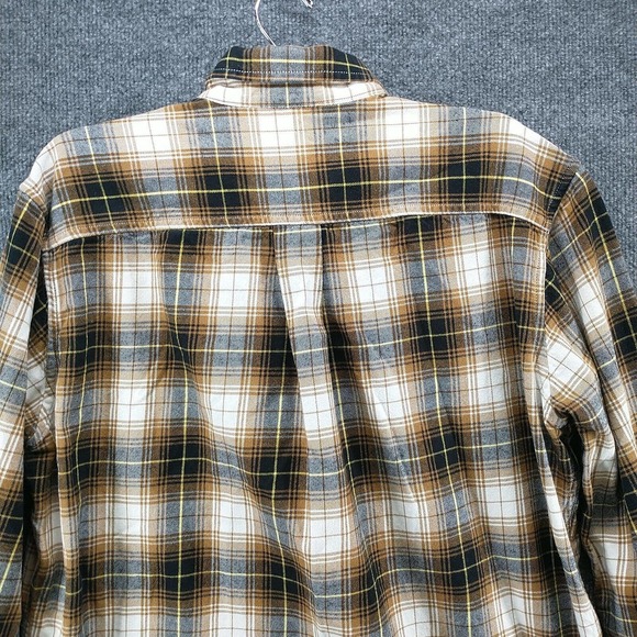 Eddie Bauer Men's Flannel Button-Down Shirt Multi Large Plaid Long Sleeve Cotton - Picture 7 of 13
